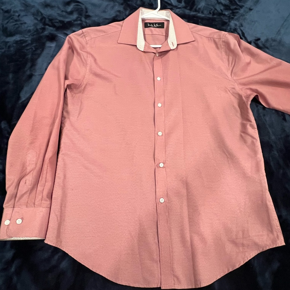 Nicole Miller New York Men’s Button-Down Shirt – Size M (15–15½)